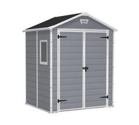 Manor 6x5 Casetta Giardino 185x226x152 cm Resina Grigio