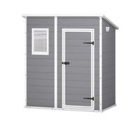 Manor Pent 6x4 Casetta Giardino 183,5x200,5x111 cm Resina Grigio