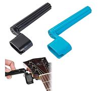 Manovella a Corda,Giracorde Chitarra,Cordes Guitare Electrique,Guitar String Winder,per Un Cambio Corde Più Rapido Su Chitarre Western,Acustiche,Classiche Ed Elettriche,2pc,Blu,Nero,Kiuiom