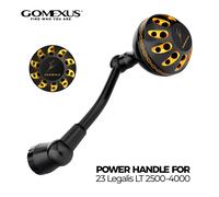 Manovella Gomexus per Mulinello da Spinning Daiwa 23 Legalis 2500-5000 con Supporto e Rullo Porta Filo - Upgrade Personalizzato