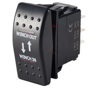 Manovella IN Fuori Rocker Interruttore LED Rosso 7 Perno On-Off-On 12V 20A 24V