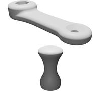 Manovella Manuale Esagono 10mm per Ingranaggio a Vite Senza Fine Sistema