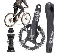 Manovella per bicicletta, corona cava integrata da 170 mm, in lega di alluminio, corona stretta e larga, movimento centrale per ciclismo su strada, ciclismo all'aperto