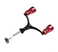 Manovella per mulinello da pesca compatibile con modelli 1000 5000, design con impugnatura cava per il comfort, portatile e facile da trasportare (rosso)