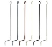 Manovella per Tende da Sole in Ferro Zincato con Diametro 1,5 cm e Lunghezza da 100 a 250 cm. Comoda Impugnatura Ergonomica in Plastica. Asta di Manovra per Tende da Sole (ANTRACITE, 120 CM)