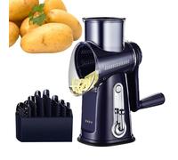 Manovella per triturare il formaggio, grattugia per formaggio rotativa manuale - Affettatrice di verdure a manovella con manico | Grattugia per formaggio portatile efficiente e sicura con manic