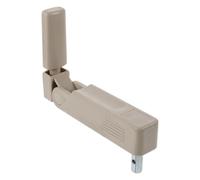 Manovella Regolabile per Assistenza, Albero Esagonale 12 MM | Impugnatura Pieghevole Beige, Plastica e Acciaio Inox, Installazione Semplice, per Casa e Ospedali