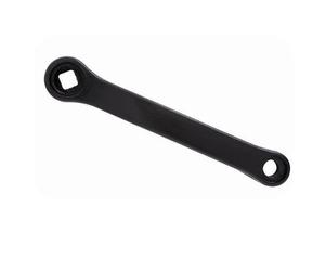 Manovella sinistra della bici d'acciaio rivestimento in plastica nero 170