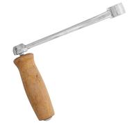 Manovella Tritacarne Manuale in Acciaio Inox per Casa e Cucina | Impugnatura in Legno e Ferro, Design Compatto, per Utensili Alimentari e Insaccatrice, Colore Argento Colore Casuale
