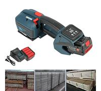 MANOVR Macchina imballatrice Manuale in plastica elettrica Portatile, Strumento di reggiatura per Cinghie in Pet PP da 13-16 mm, Strumenti di Fasciatura Automatici, Batteria 2x4000mAh