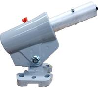 Manovra girevole, supporto adattatore per pianure tunneling bull float terminazione calcestruzzo stampato Worm Gear - 6 fori