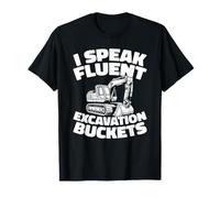 Manovratore Escavatore Cantiere Operaio Edile Escavatorista Maglietta