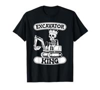 Manovratore Escavatore Scheletro - Operaio Escavatorista Maglietta