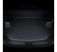 MANQII Auto Pelle Tappeto Bagagliaio per Smart fortwo Hatchback 2011-2015, Bagagli Baule Protezione Tappetino Impermeabile Vasca Fodera Protettivo Accessori,C/Black~Beige