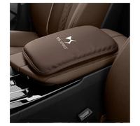 MANQII Copri Bracciolo Auto per DS Spirit DS3 DS4S DS5 5LS DS6 DS7 DS9, PU Pelle Console Centrale Dell'Auto Cuscinetto Protettivo Scatola Bracciolo Copertura,A/Brown