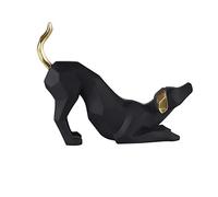 MANQILE Moderna Geometrica Ornamenti per Cani Scultura in Resina Figurine Artigianato Nordico Decorazione della casa Soggiorno Desktop mobili per Animali
