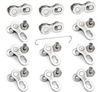 Manquant - 12 paia manque Link per bicicletta 6-7-8/9/10/11 velocità, catena per bicicletta riutilizzabile, set di connettori per catena bicicletta, attacco rapido per riparazione MTB