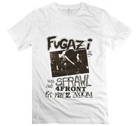 ManRV Mens Fugazi Guy Ian Joe Brendan T Shirt White L