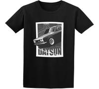 Man's Round Neck Awaken Unreal Men Datsun 5 Image Sports T Shirt Black XXL