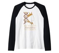 Mansa Musa Mali Empire King African History, Regalo in Oro Maglia con Maniche Raglan