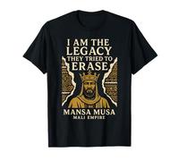 Mansa Musa Mali Empire King African History, Regalo in Oro Maglietta