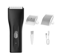 Manscape - Rasoio elettrico per capelli pubico, per uomo/donna, ricaricabile, testina in ceramica ipoallergenica, rasoio per inguine bagnato/asciutto, 2 pettini per 5 lunghezze