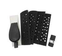 mansH Blocco di levigatura 200 x 70 mm, levigatrice a mano vuoto, tampone in spugna in plastica con 4 tamponi di ricambio per lucidatura del legno per auto