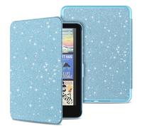 Mansiruyi Custodia universale per Kindle Paperwhite/Colorsoft Signature Edition/Paperwhite Kids (12a/1a generazione, 2024), non per Remarkable Kobo 7", custodia sottile in pelle PU glitterata con auto