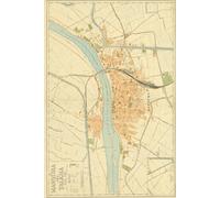 Mansoura Egypt Map Journal: Vintage Map Notebook
