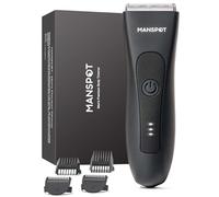MANSPOT Rasoio Elettrico Corpo Uomo, Depilatore Corpo Uomo Impermeabile IPX8, Rasoio Parti Intime Umido e Asciutto, Rasoio Intimo per Viso, Braccia, Torace, Gambe, Ascelle