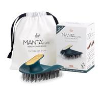 Manta Curls Spazzola per capelli anti-rottura, spazzola districante per capelli ricci e afro, spazzola delicata per capelli bagnati e asciutti da donna, colore foglia di tè morbido