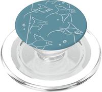 Manta Ray Devil Stingray Mobula Pesce Nuotare in un branco PopSockets PopGrip per MagSafe