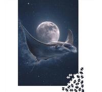 Manta Ray in Space Puzzle Impossible 1000 Pezzi Decorazione Per La Casa. Giochi Rilassamento E Intelligence Per Adulti E Ragazzi Da 14 Anni 52x38cm/1000pcs