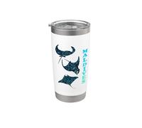 Manta Ray Maldive Bicchiere termico in acciaio inox doppia parete