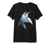 Manta Ray Ocean Art Marine Life Colorato Maglietta Premium