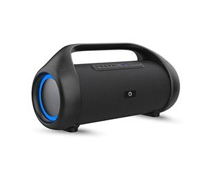 Manta SPK310 XBASS Altoparlante Bluetooth 5.0 - True Wireless Stereo - Assistente Google, Siri - Super Bass - Funzione vivavoce - Equalizzatore - Funzione power bank - Nero - 45,5x18,5x23 cm