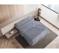 MANTAS MORA - Set di lenzuola in cotone combinato + federe - 3/4 pezzi - 144 fili - motivo stampa Intrattenimento - modello M81