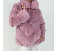 Manteau effet fourrure ultra doux. Automne Hiver 2025. Fausse fourrure. Chaud. Chic pregiati villi autunno inverno 2025 2026 Plongez dans unconfortable absolum avec manteau effet fourrure, un coupé lé