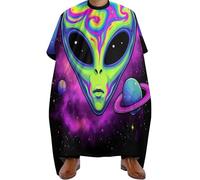 Mantella Barbiere Alien and UFO Space Universe Art, Professionale Taglios di Capelli da Mantello poliestere Mantella Parrucchiere per Donne Styling 140X168cm