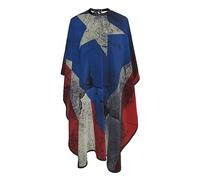 Mantella Barbiere Crack Puerto Rico Flag Impermeabile Grembiule Da Salone Poliestere Mantella Parrucchiere Per Salon Donne Adulti