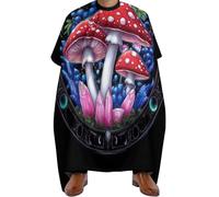 Mantella Barbiere Magic Mushrooms Trip, Regolabile Taglios di Capelli da Mantello Professionale Mantella Taglio Parrucchiere per Donne Barbieri 140X168cm
