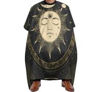 Mantella Barbiere Tarot Card Magic Boho Vintage Sun Moon Stars, Impermeabile Taglios di Capelli da Mantello Regolabile Mantella Taglio Parrucchiere per Donne Acconciatura 140X168cm