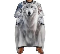 Mantella Barbiere Wolves and Wolf American Flag, Unisex Mantelle per Parrucchieres Professionale Mantella Taglio Capelli per Capelli Parrucchieres 140X168cm