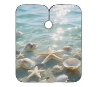 Mantella bianca per taglio dei capelli del bambino con chiusura a scatto regolabile, mantelle eleganti per adulti bata para cortar cabello 165,1 x 139,7 cm