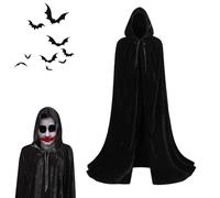 Mantella con cappuccio per adulti - Veste da 59 pollici a lunghezza , accessorio per costume da cosplay, costume da , vampiro, spettacolo teatrale | Attrezzatura da caccia per feste