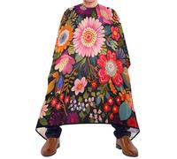 Mantella Da Barbiere Colorful Flowers Impermeabile Grembiule Da Parrucchieres Unisex Mantella Parrucchiere Per Uomini Capelli Donne
