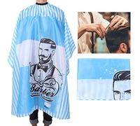 Mantella da barbiere con texture blu, grembiule da taglio di cotone impermeabile alla moda, grembiule da barba trucco Cape Cape Shampoo Cape per uomo Donna Home Beauty Salon Strumenti di pulizia