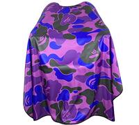 Mantella da barbiere da uomo professionale per taglio dei capelli con chiusure a scatto impermeabile grande parrucchiere Styling abito da capo per barbiere - 142 cm x 142 cm (New Camouflage G)