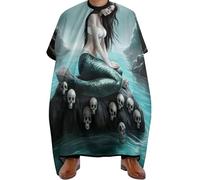 Mantella da Barbiere Fantastic Fish and Skulls, Fashion Taglios di Capelli da Mantello Unisex Mantella Taglio Parrucchiere per Styling Acconciatura 140X168cm
