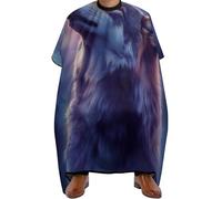 Mantella da Barbiere Full Moon Magic Wolf Art, Unisex Mantelle per Parrucchieres poliestere Mantella Taglio Parrucchiere per Uomini Acconciatura 140X168cm